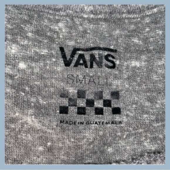 Vans Women’s Small Gray Floral Emblem T-Shirt Short Sleeve Crew Neck cotton - Picture 5 of 6